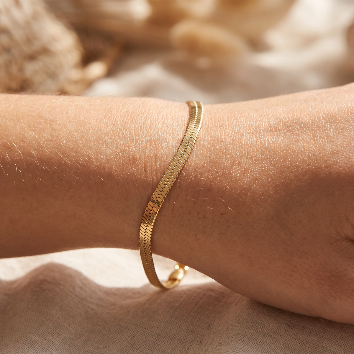 Gold Snake Chain Bracelet