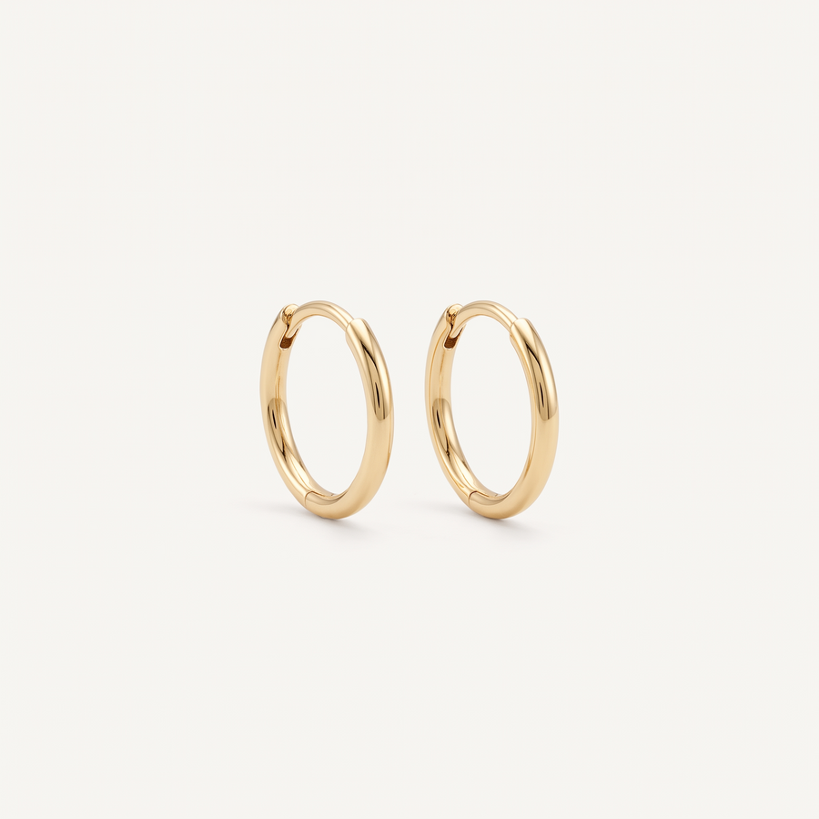 Gold Small Huggie Hoops