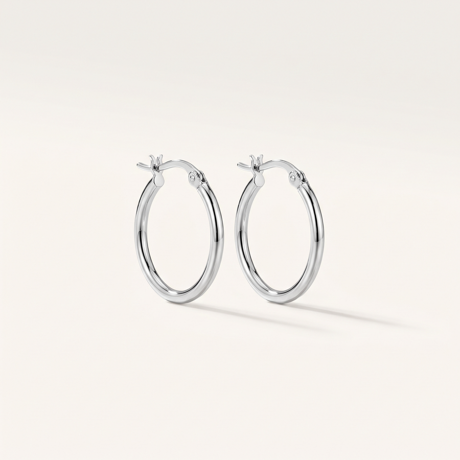 Silver Small Hoop Earrings