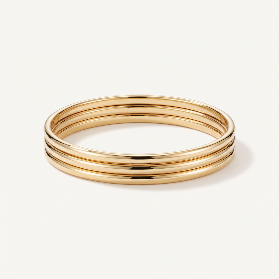 Gold Bangle Set