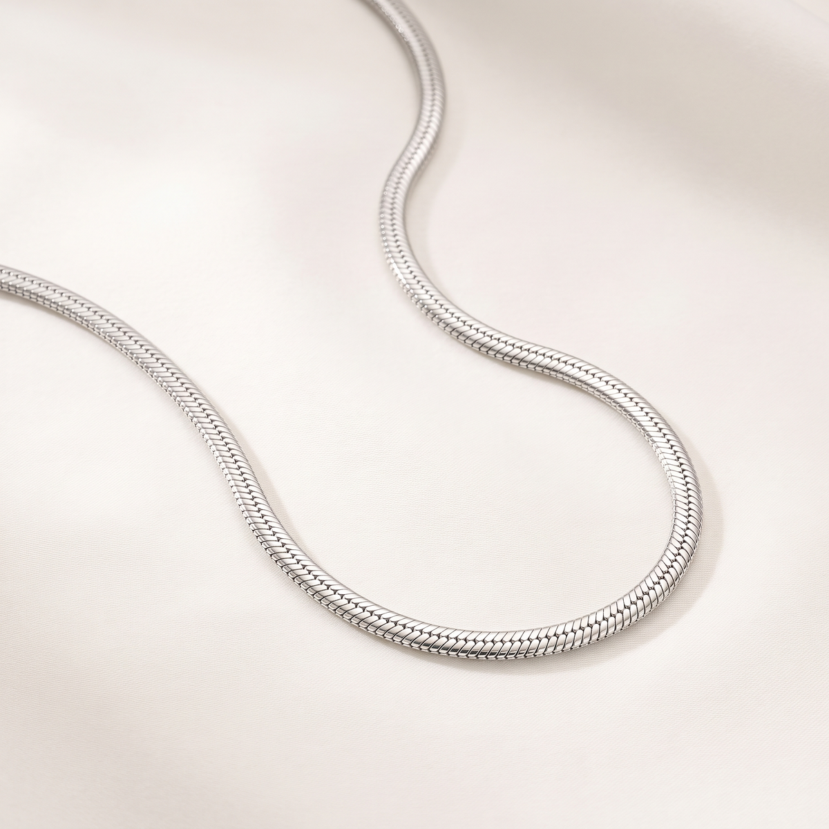 Silver Snake Chain Necklace