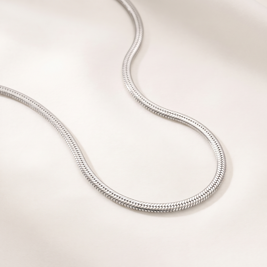 Silver Snake Chain Necklace