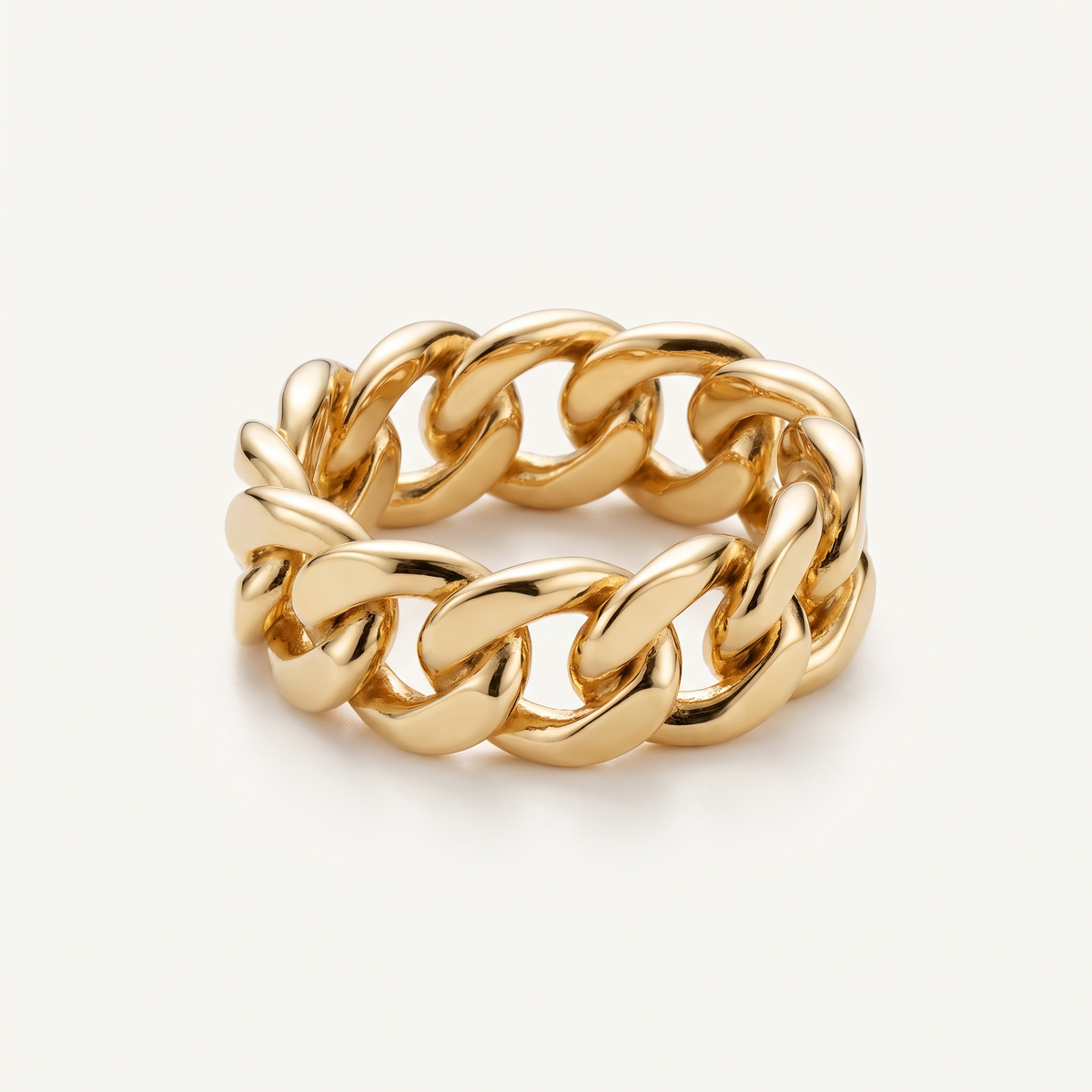 Gold Chunky Chain Ring