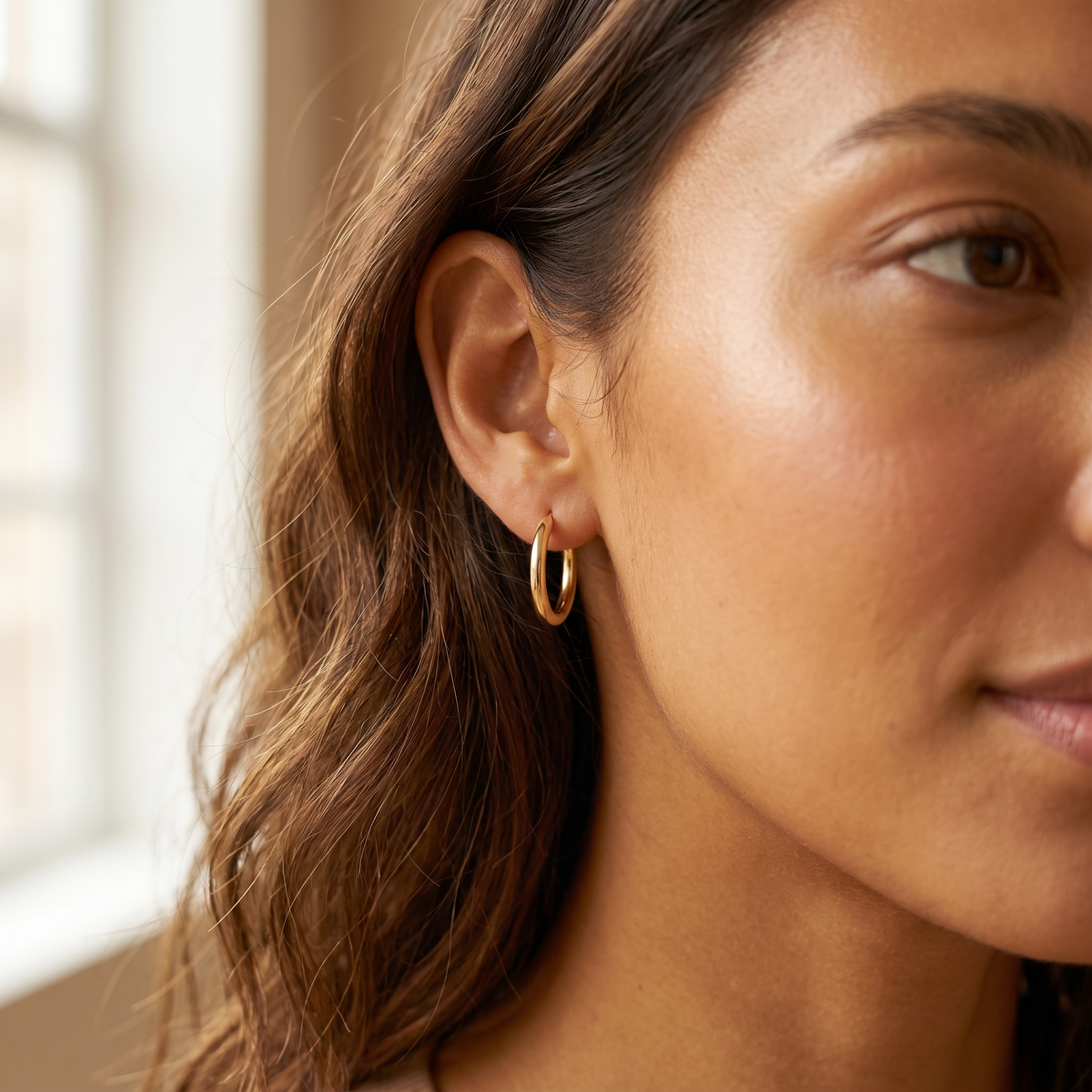 Gold Small Huggie Hoops
