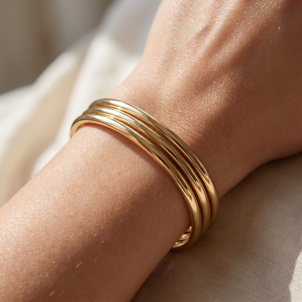Gold Bangle Set