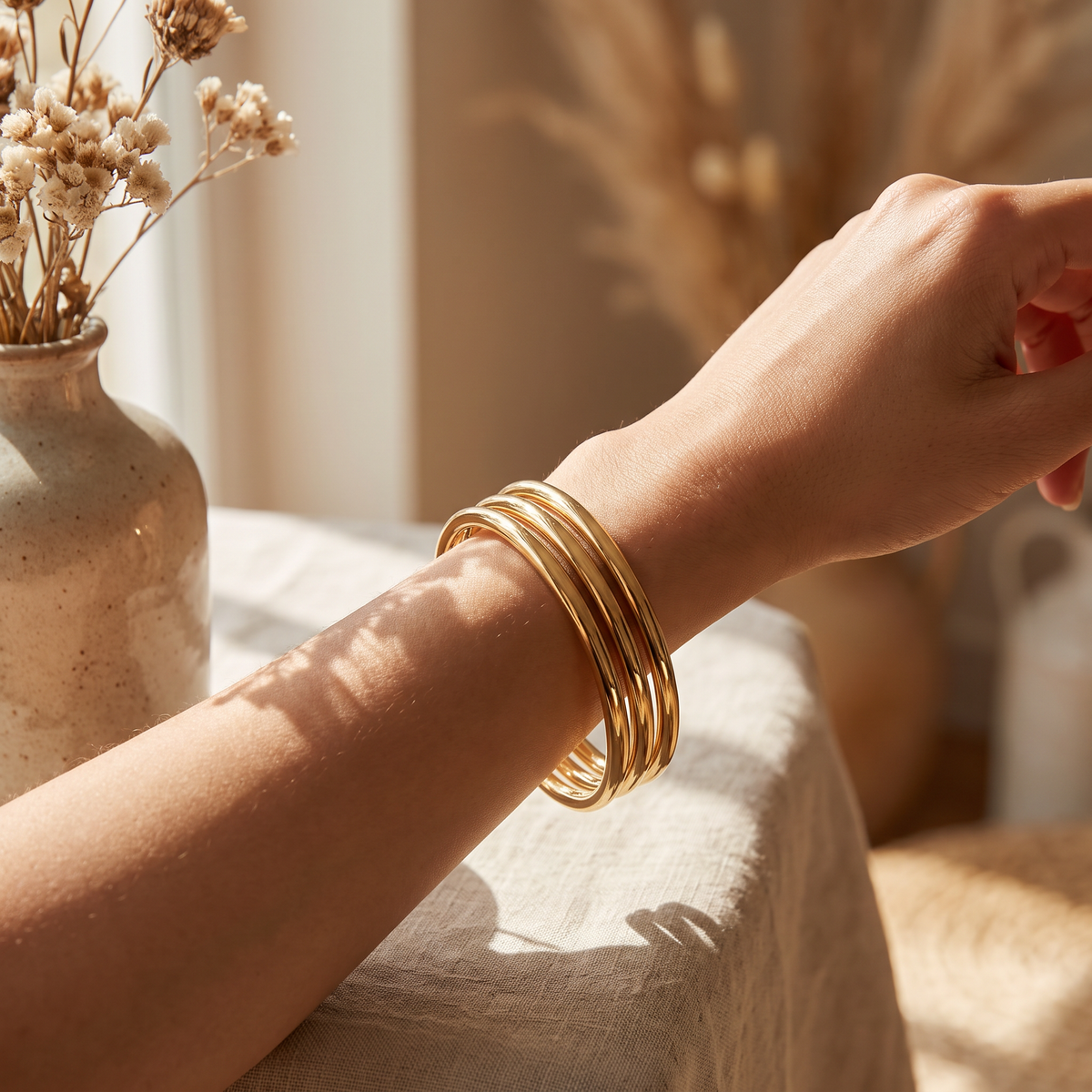 Gold Bangle Set