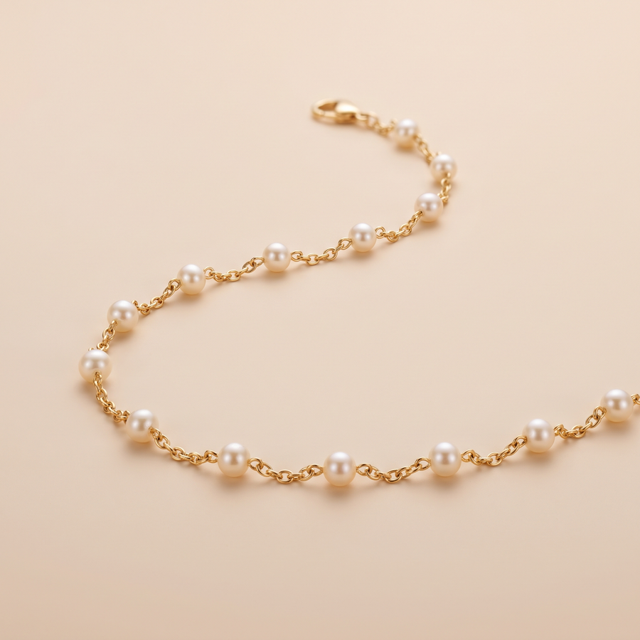 Gold Pearl Bracelet